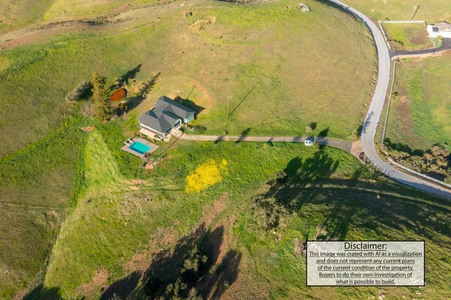 a view of a yard with an outdoor space