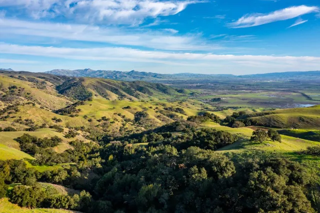 a view of a lake with a mountain in the background