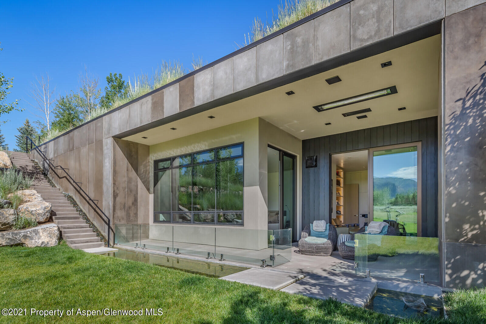 276 Coach Road Aspen, CO 81611 - Photo 30 of 68 30-Master Suite Patio & Stairs to Office