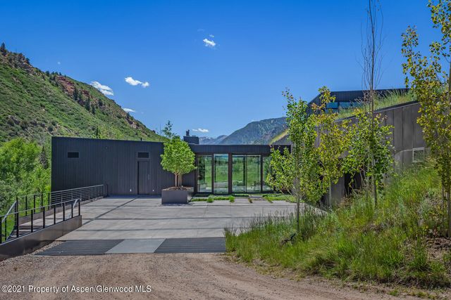a house view with a garden space