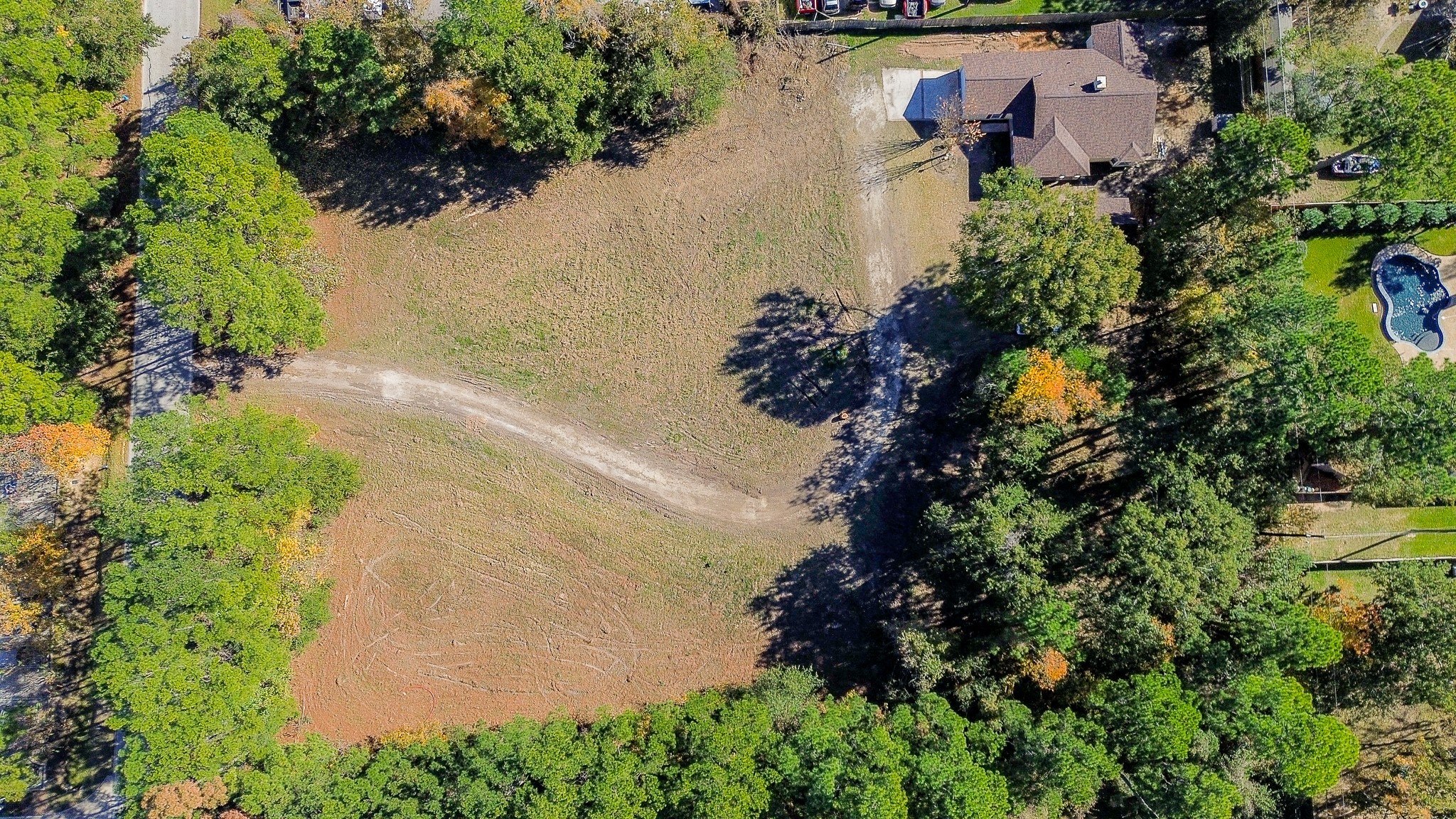 26824 Victory Lane Spring, TX 77386 - Photo 26 of 27 an aerial view of residential house with green space