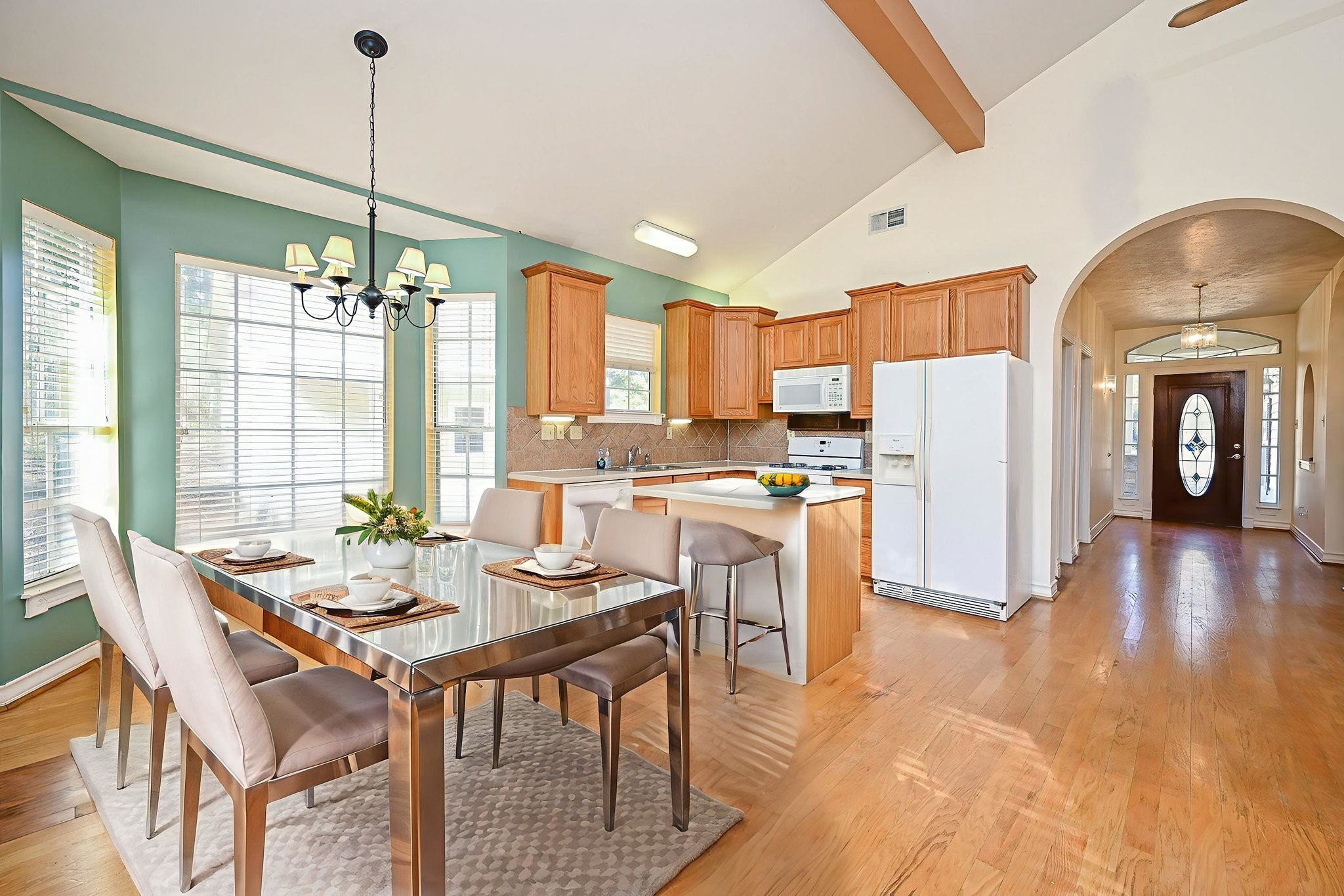 26824 Victory Lane Spring, TX 77386 - Photo 7 of 27 a view of a dining room with furniture window and wooden floor