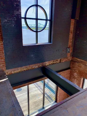 a view of a indoor garage