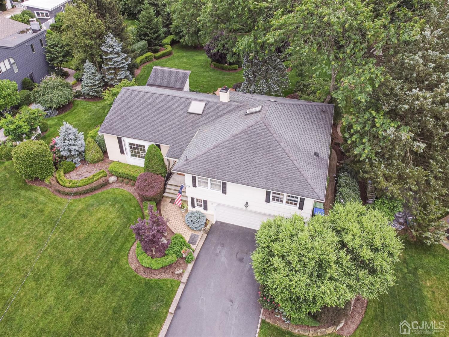 4 Moraine Road Edison, NJ 08820 - Photo 46 of 57 an aerial view of a house with garden space and street view