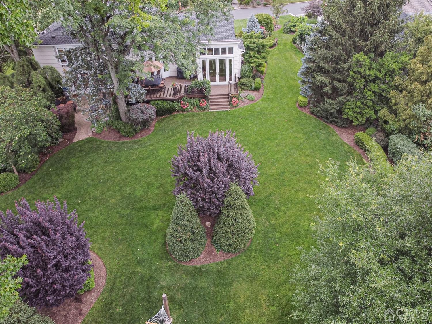 4 Moraine Road Edison, NJ 08820 - Photo 53 of 57 a view of a house with a garden and trees