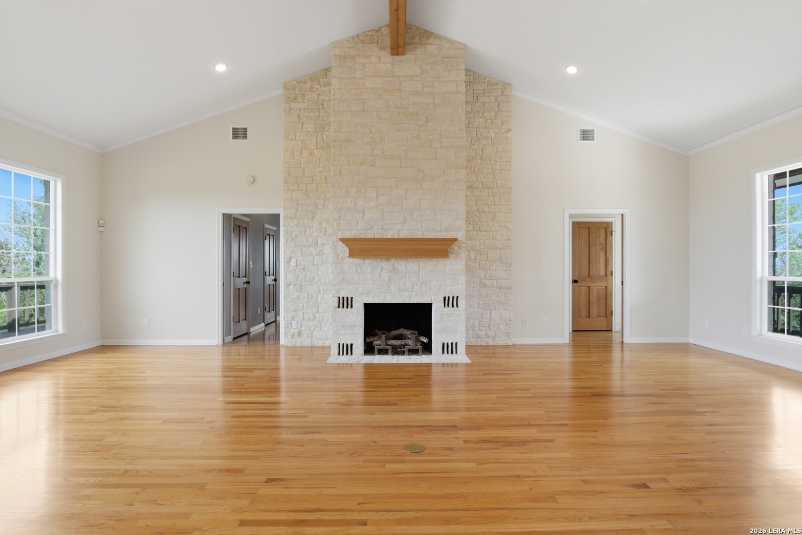 26 Seewald Road Boerne, TX 78006 - Photo 5 of 33 a view of an empty room with window and fire place