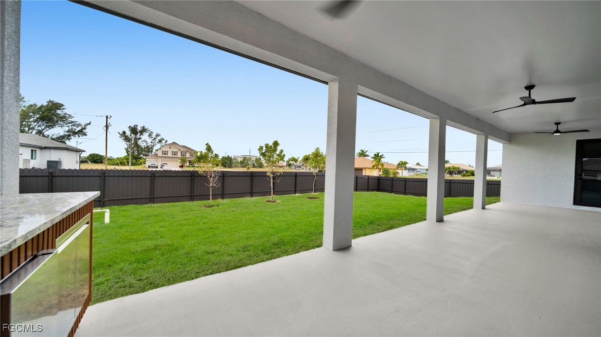 910 Northwest 36th Place Cape Coral, FL 33993 - Photo 37 of 46 a view of outdoor space and yard
