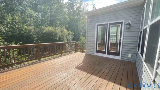 a view of deck with wooden floor and outdoor space