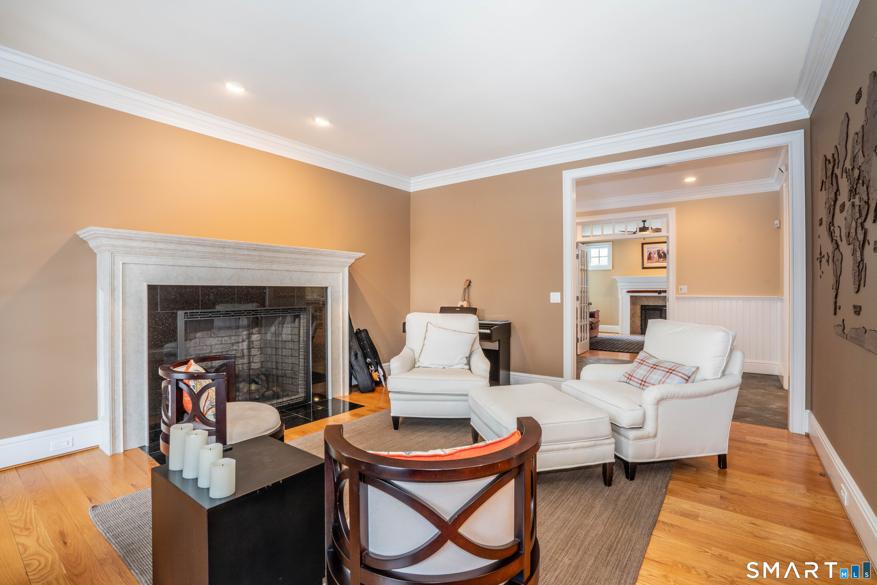 51 Westland Road Avon, CT 06001 - Photo 23 of 48 a living room with furniture and a fireplace