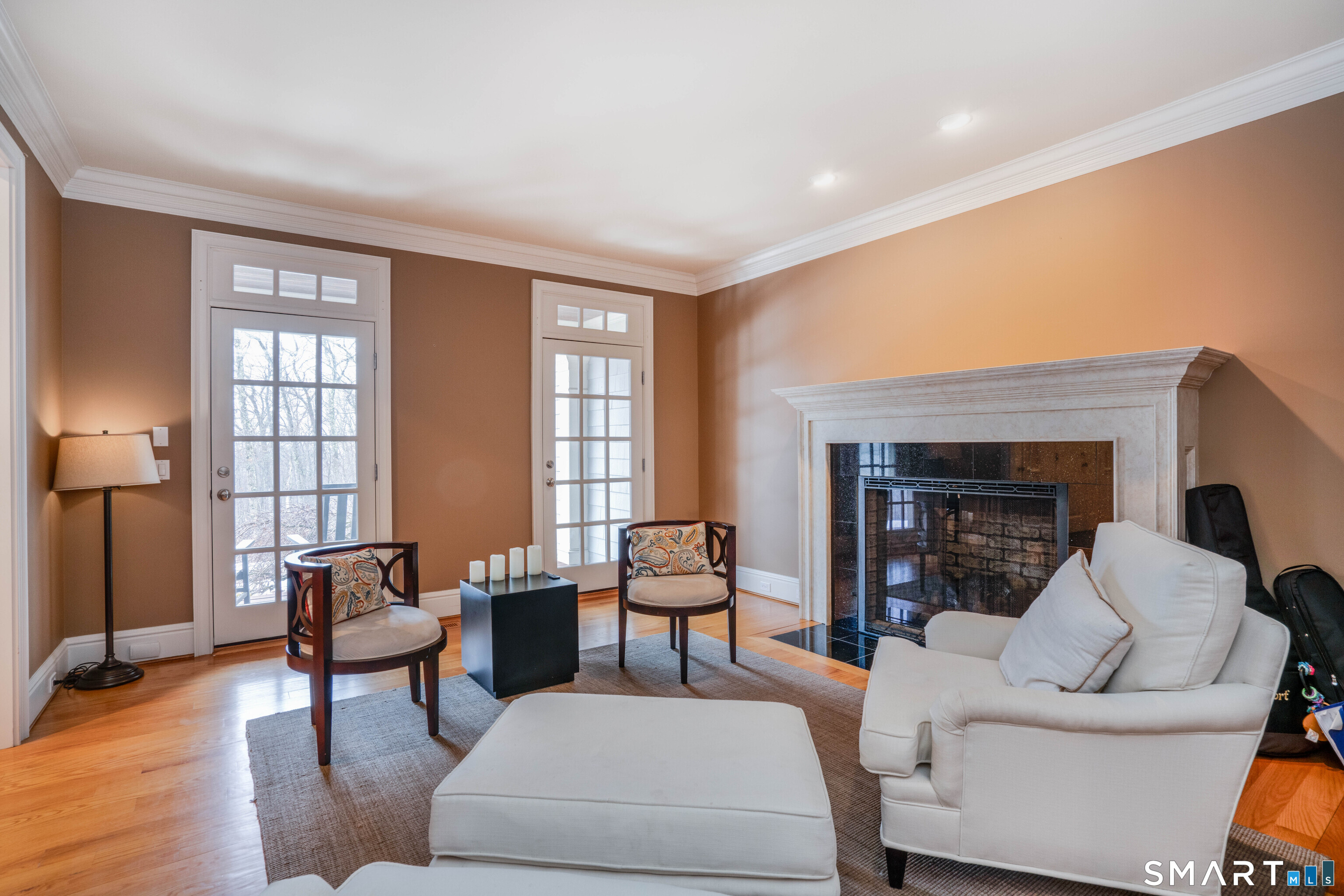 51 Westland Road Avon, CT 06001 - Photo 43 of 48 a living room with furniture and a fireplace