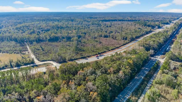 a view of city and mountain