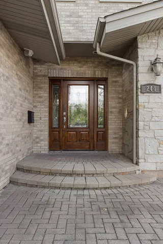 a view of front door of house
