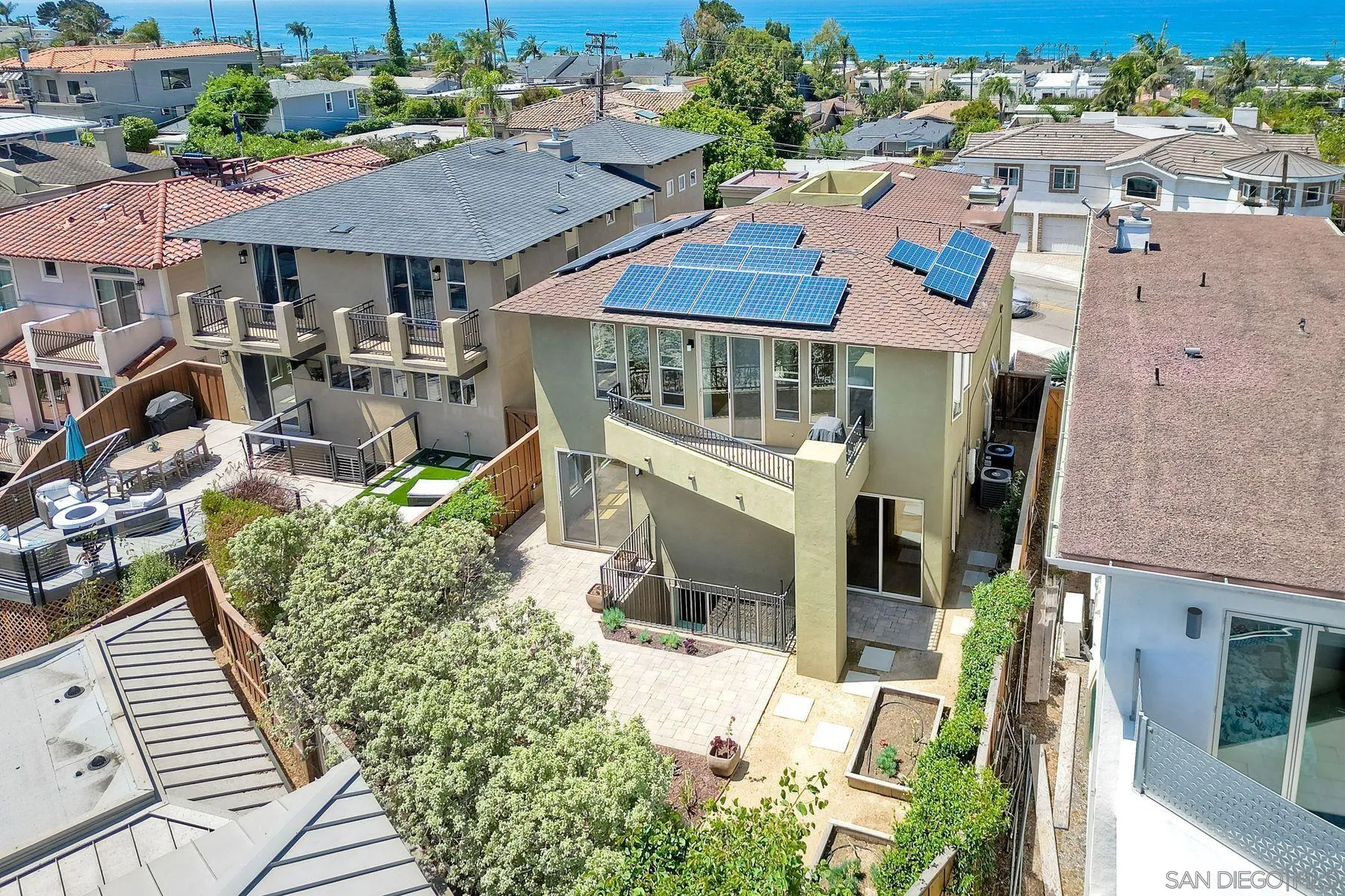 2009 MacKinnon Avenue Encinitas, CA 92007 - Photo 17 of 46 a aerial view of a house with a yard