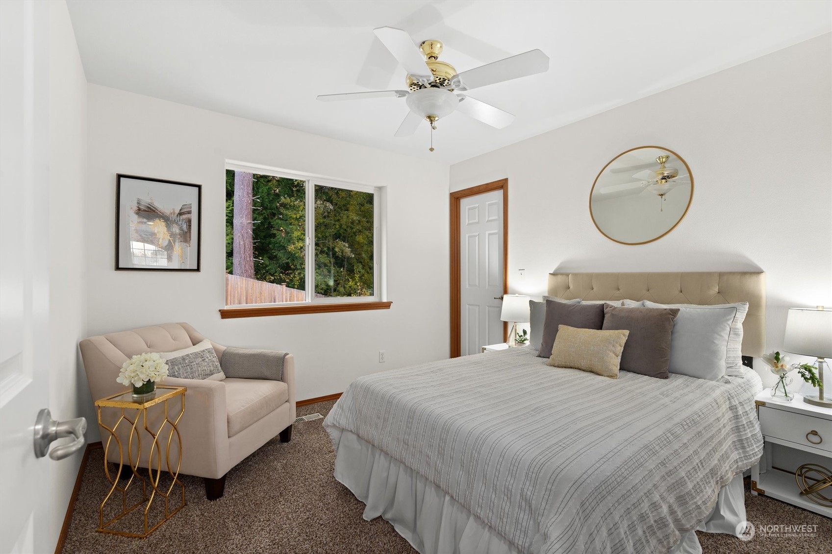 18705 13th Drive Southeast Bothell, WA 98012 - Photo 26 of 40 a bedroom with a bed mirror and window