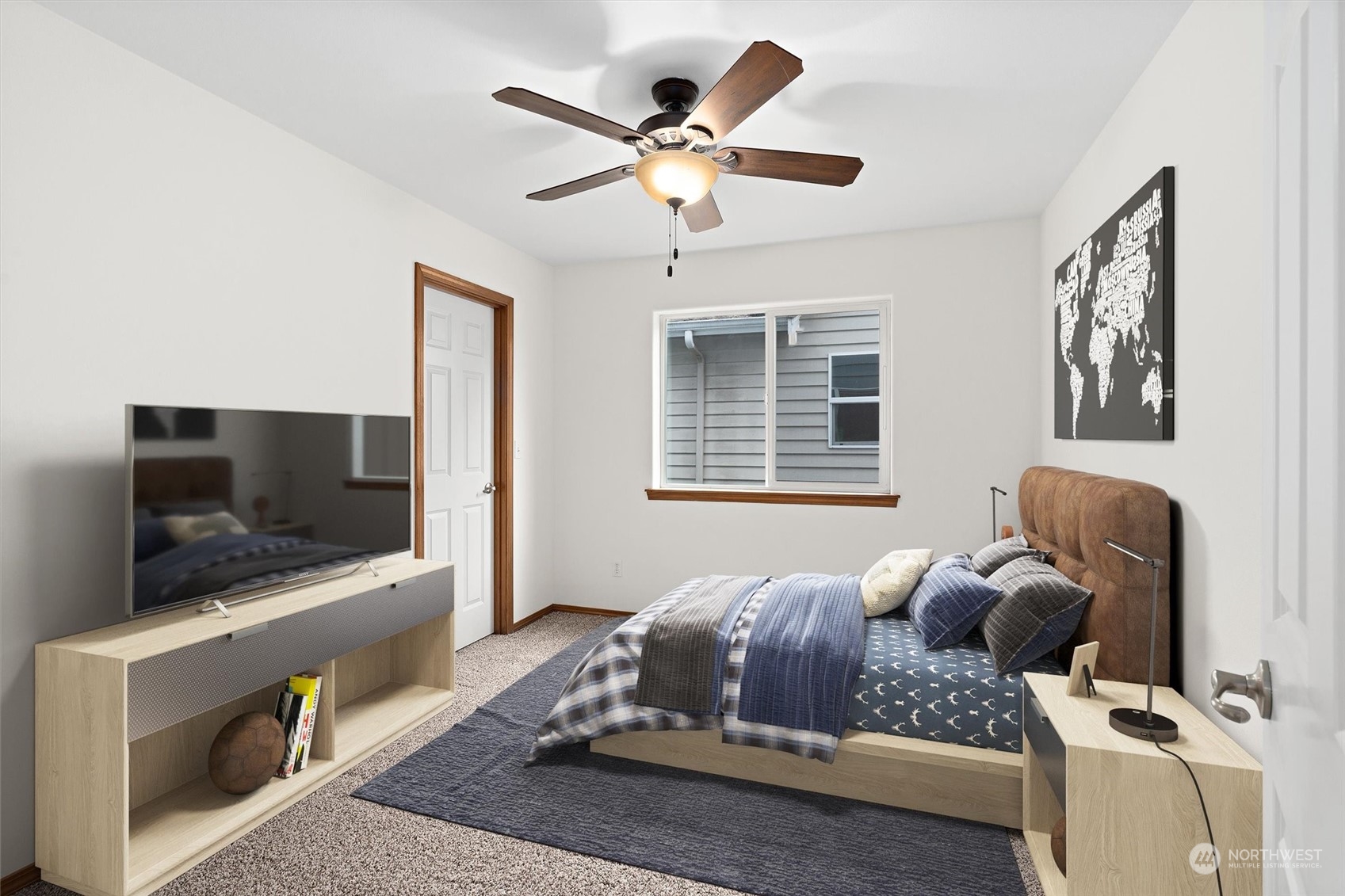 18705 13th Drive Southeast Bothell, WA 98012 - Photo 29 of 40 a living room with furniture and a flat screen tv
