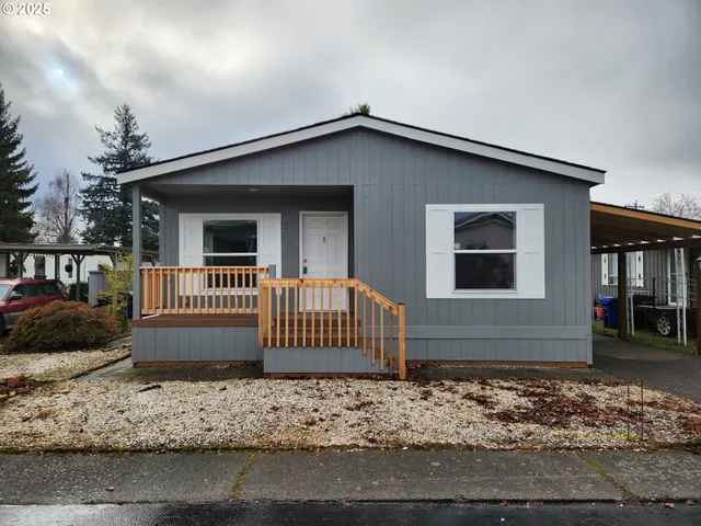a front view of a house