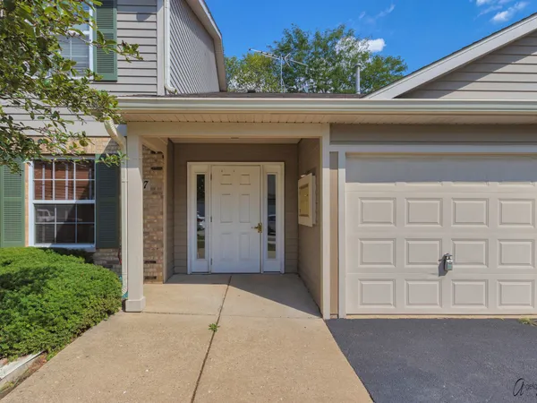 front view of a house with a outdoor space