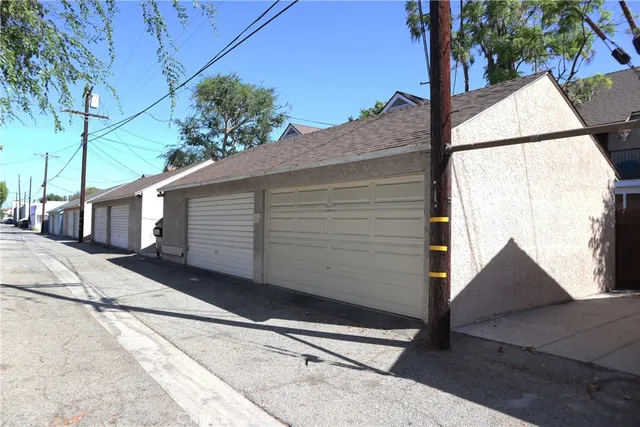 a view of a house with a street