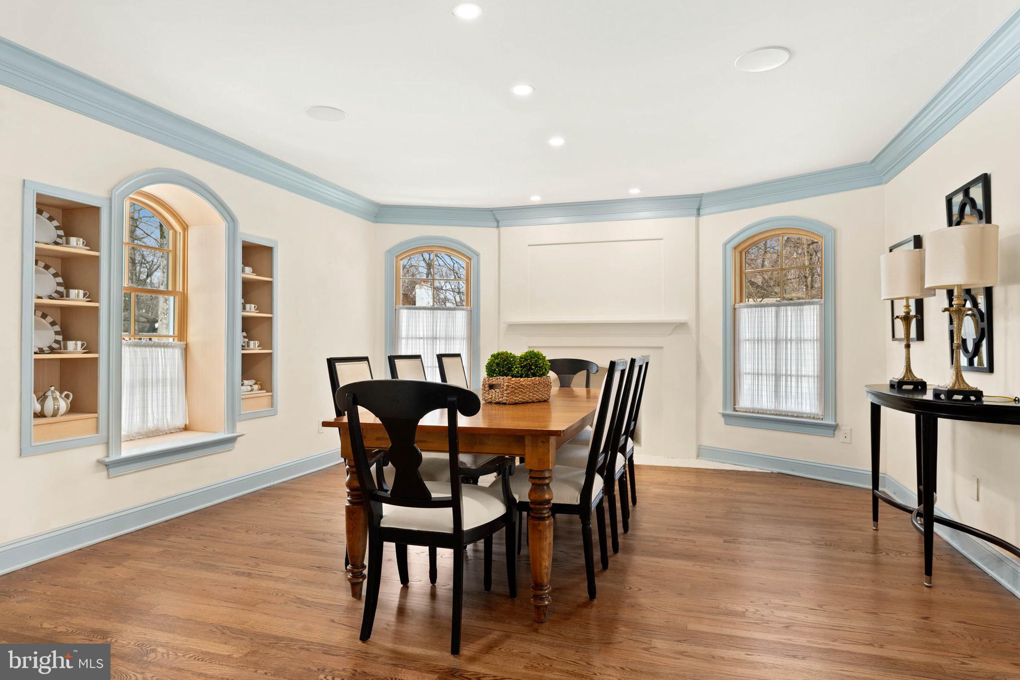300 Valley Place Wayne, PA 19087 - Photo 19 of 53 Dining Room W/ Fireplace