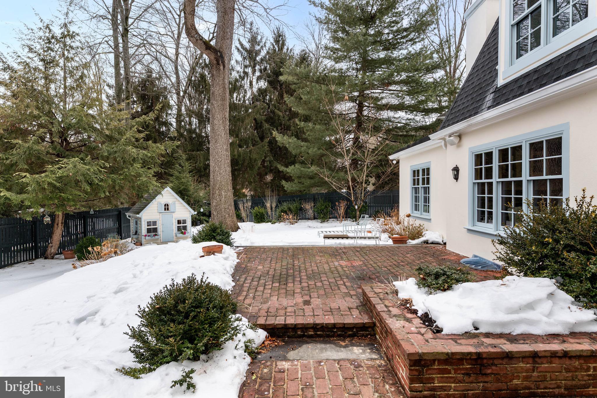 300 Valley Place Wayne, PA 19087 - Photo 44 of 53 Patio, Backyard, Play House.