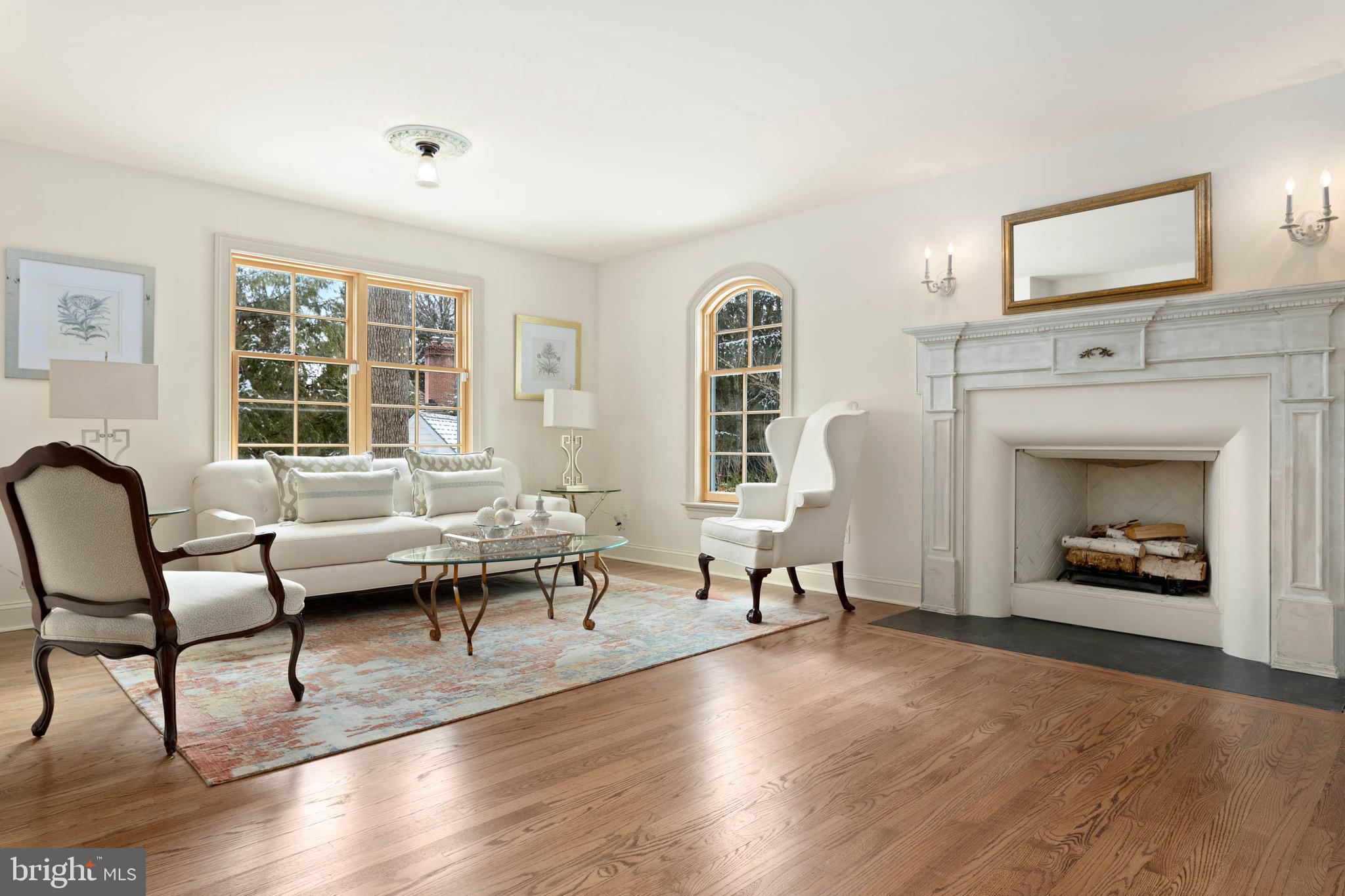 300 Valley Place Wayne, PA 19087 - Photo 6 of 53 Living Room W/ Fireplace.