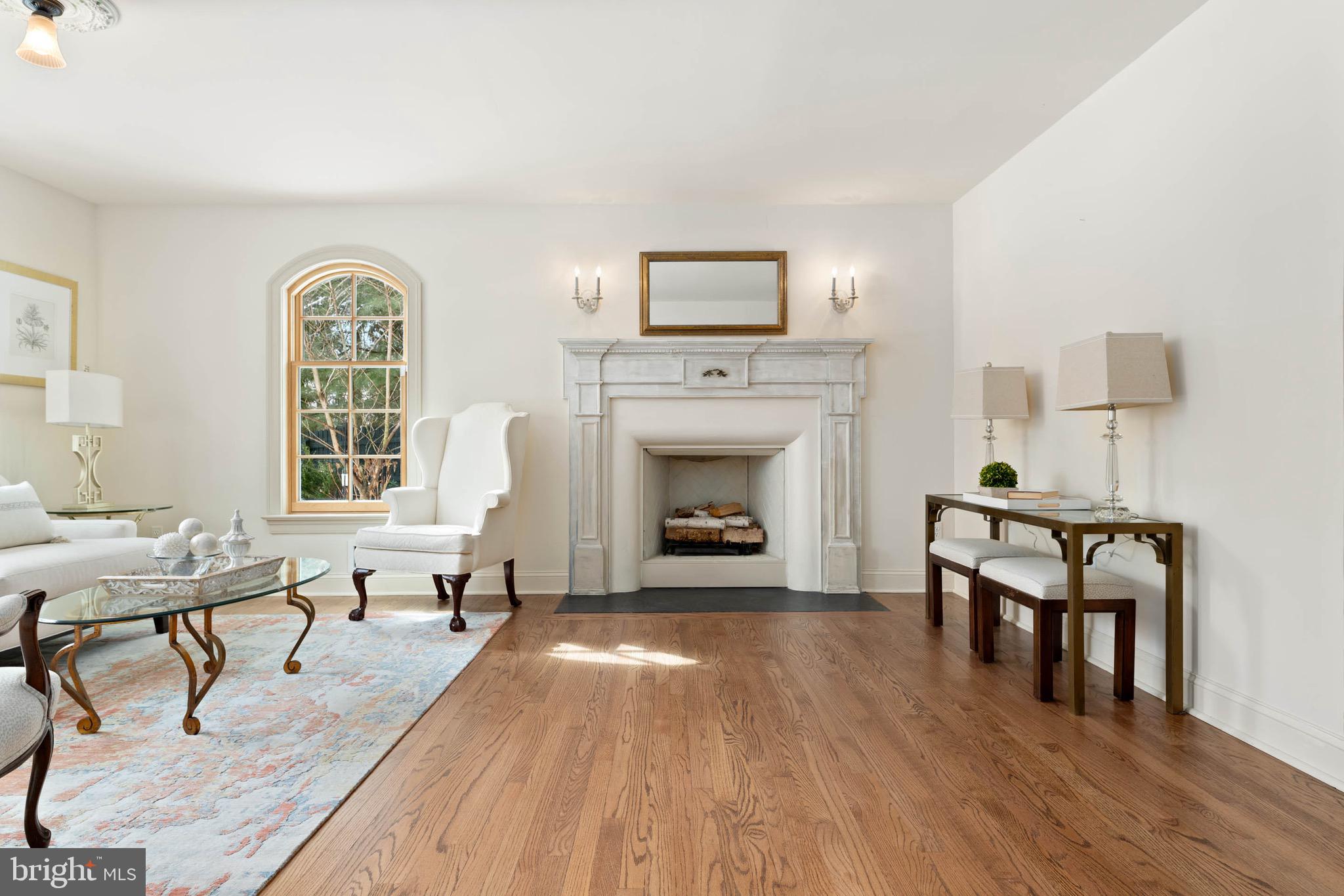 300 Valley Place Wayne, PA 19087 - Photo 7 of 53 Living Room W/ Fireplace.