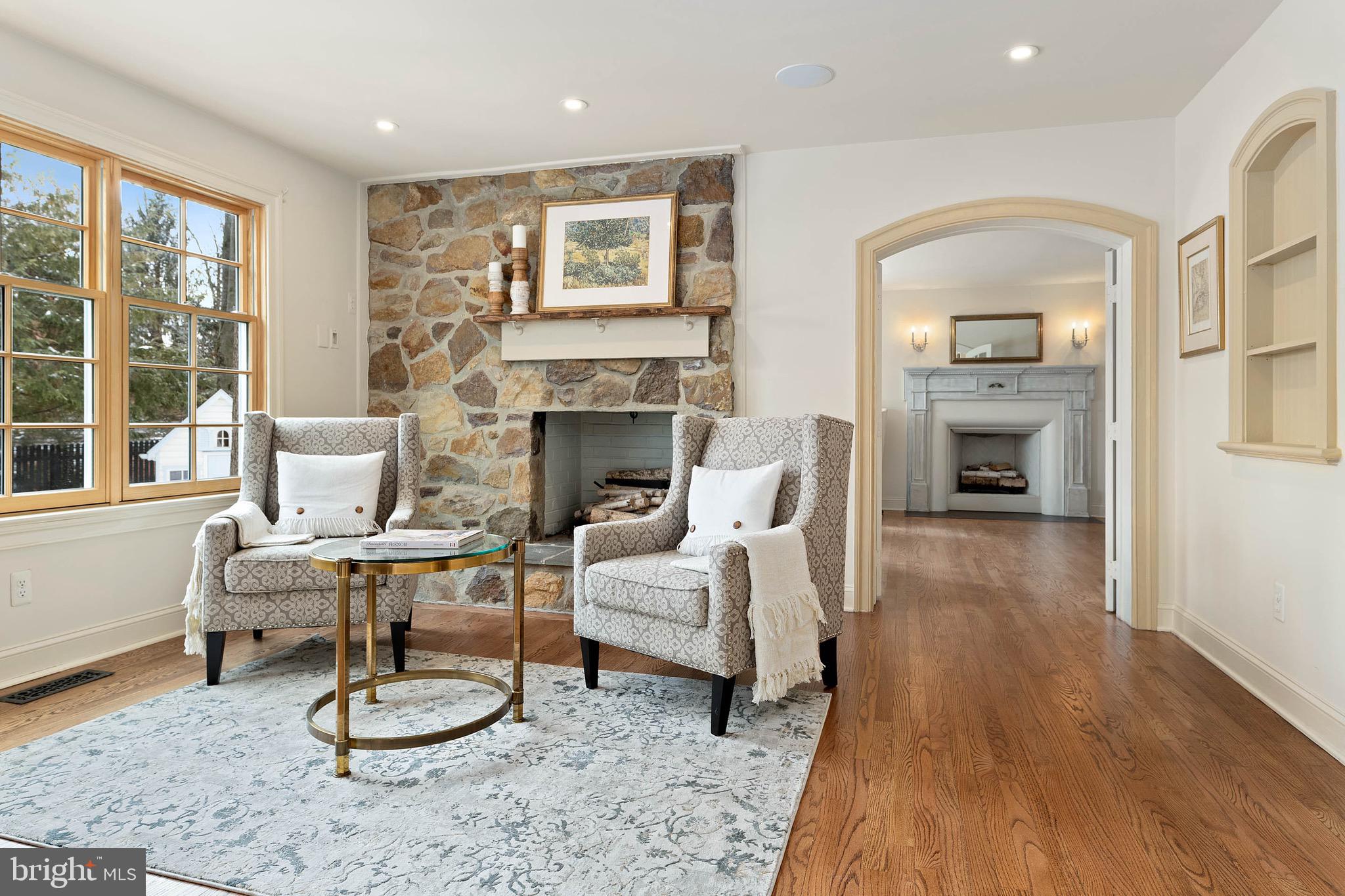 300 Valley Place Wayne, PA 19087 - Photo 9 of 53 Sitting Room W/ Fireplace.