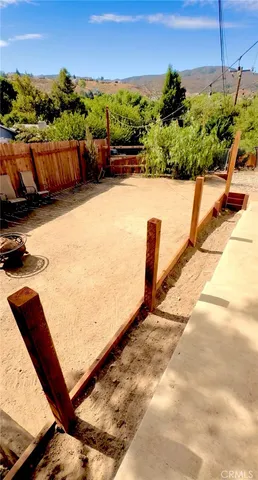 a view of an outdoor space and a yard