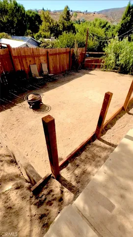 a view of swimming pool from a patio
