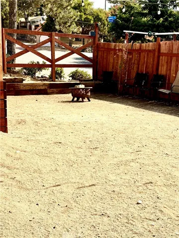 a view of wooden fence