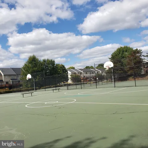 a view of an outdoor space and mountain view