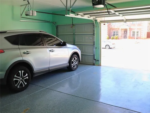 a view of a car garage