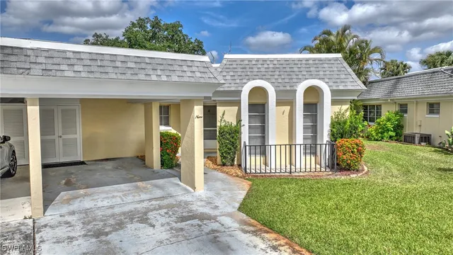 a view of a house with a porch