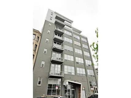 a front view of a building
