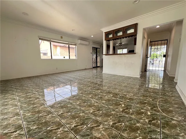 a bathroom with a shower and a toilet