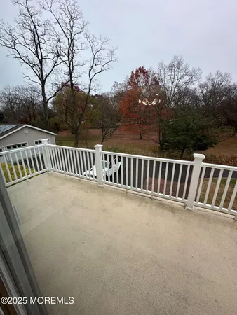 a view of a balcony
