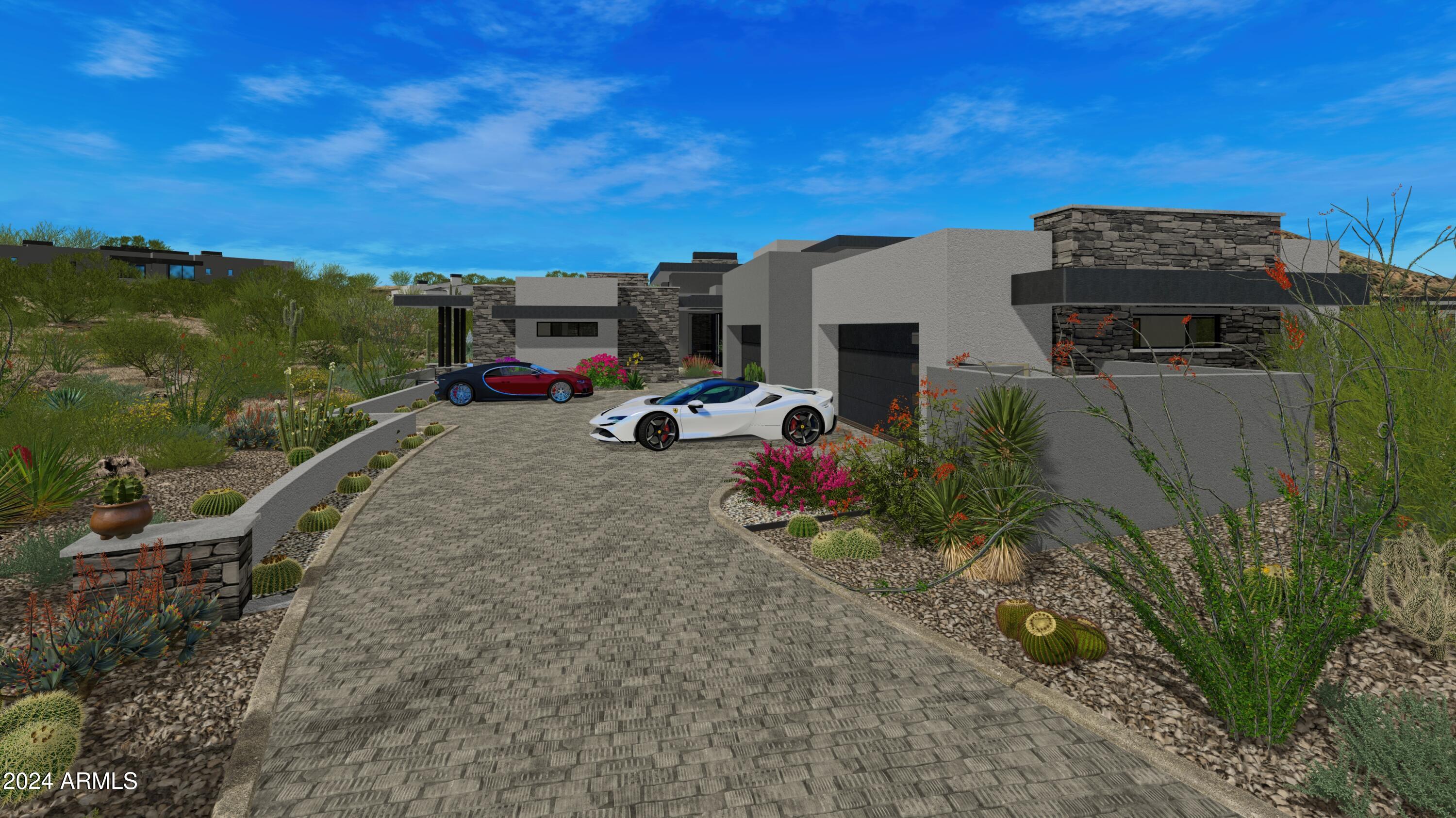 10023 East Filaree Lane Scottsdale, AZ 85262 - Photo 31 of 41 a view of a car in front of a house