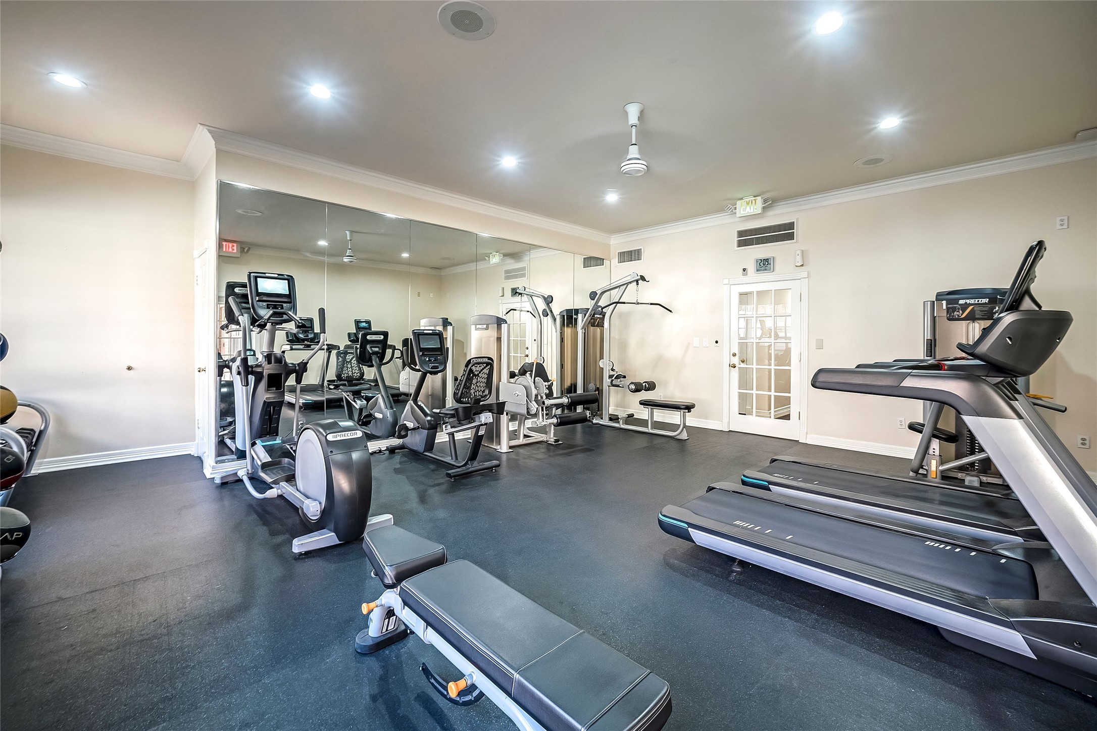 2111 Welch Street, Unit A113 Houston, TX 77019 - Photo 30 of 30 Fitness Room- Machines/ Dumbells/Kettle Bells