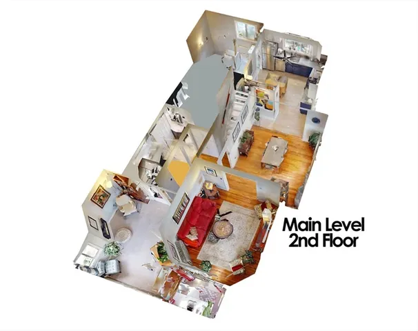 a picture of a room with furniture and white walls