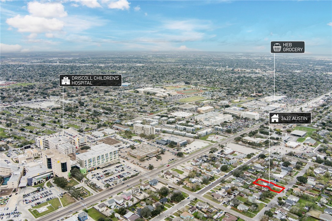 3437 Austin Street Corpus Christi, TX 78411 - Photo 28 of 35 an aerial view of residential house and space