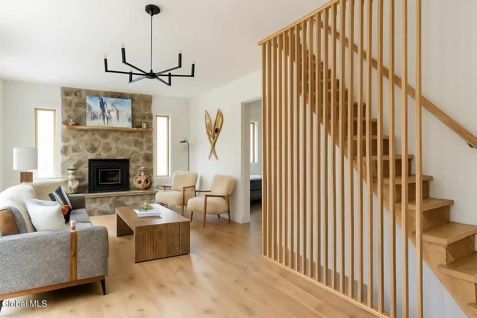 176 Rusk Hollow Road Hunter, NY 12442 - Photo 4 of 8 living room render