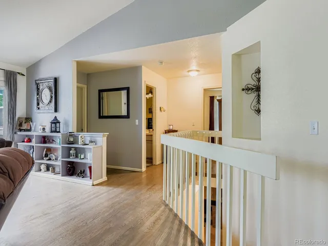 a view of a bedroom from a bedroom