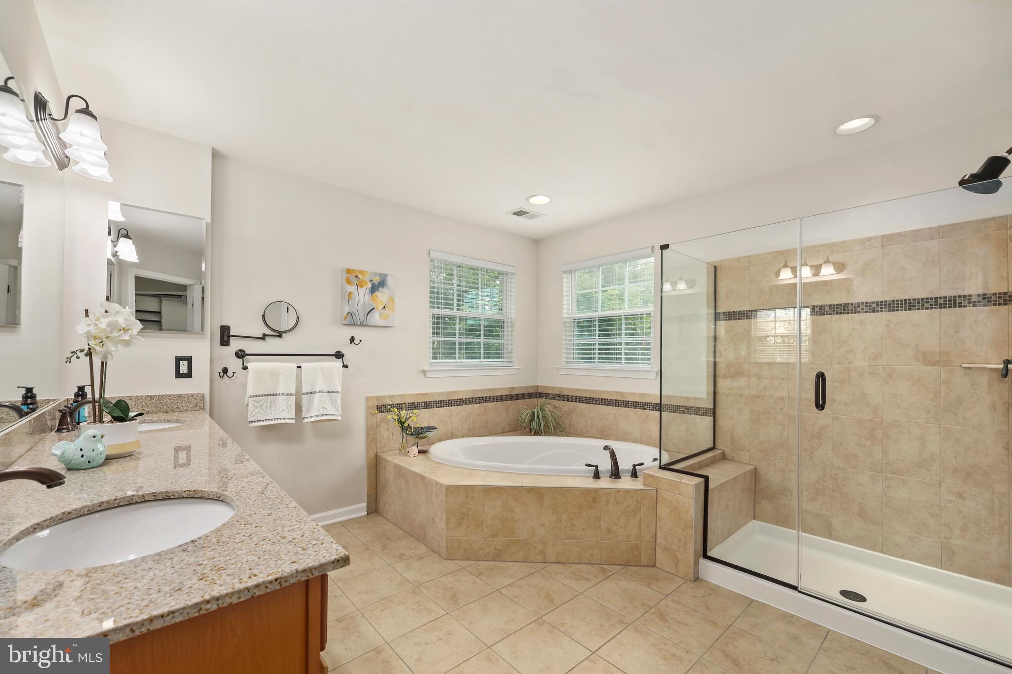 4954 Pebble Run Road Warrenton, VA 20187 - Photo 25 of 67 Primary bathroom with dual sinks & soaking tub