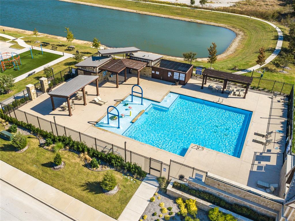 16516 Portage Street Justin, TX 76247 - Photo 26 of 29 an aerial view of a swimming pool