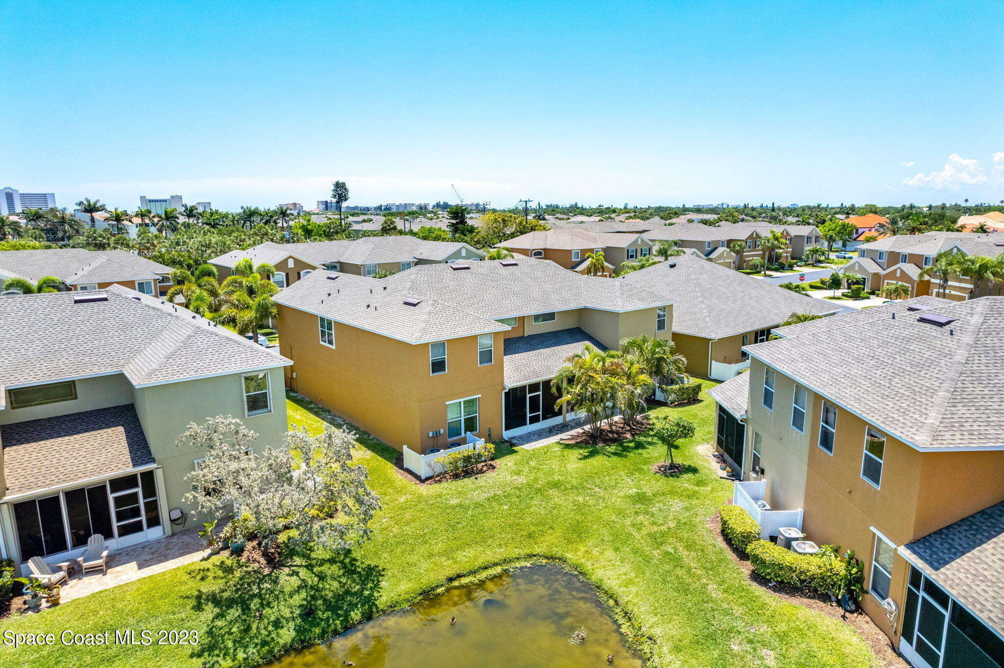 3310 Titanic Circle Indialantic, FL 32903 - Photo 20 of 25 an aerial view of a house with a garden