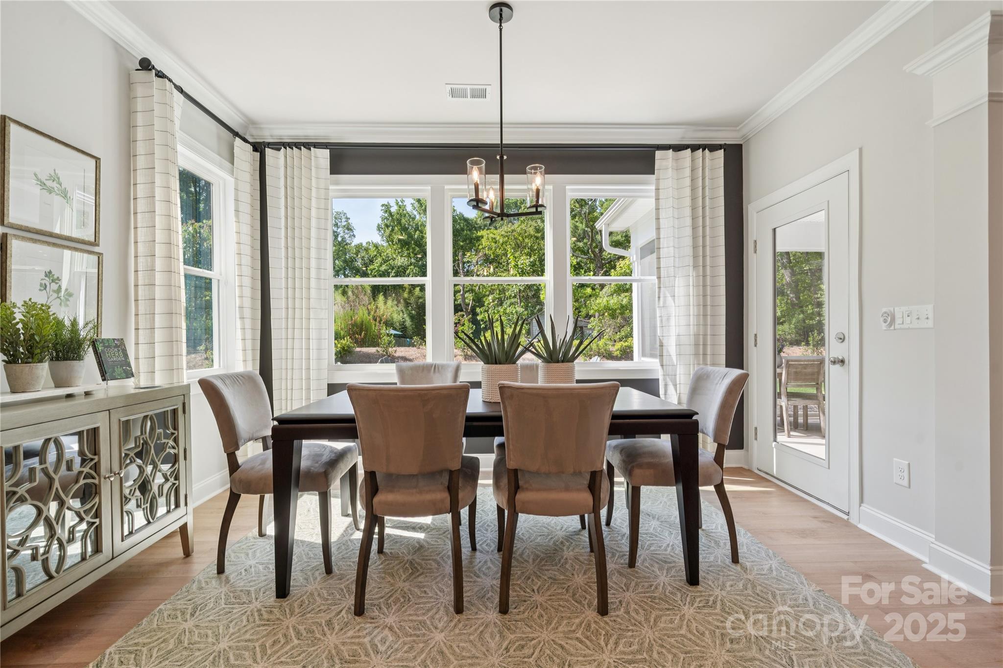 136 Balboa Street Matthews, NC 28104 - Photo 16 of 47 a view of a dining room with furniture window and outside view