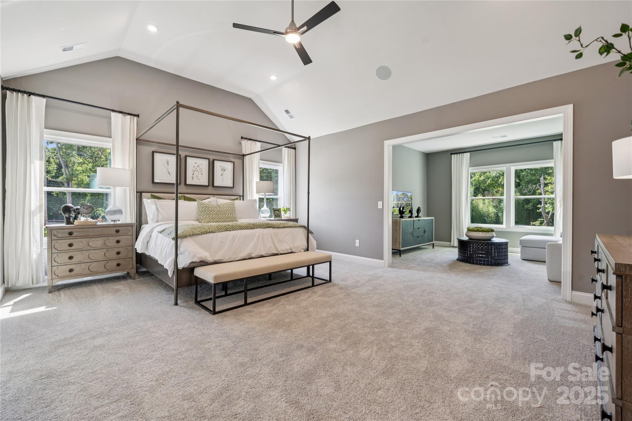 136 Balboa Street Matthews, NC 28104 - Photo 5 of 47 a bedroom with bed and a large window