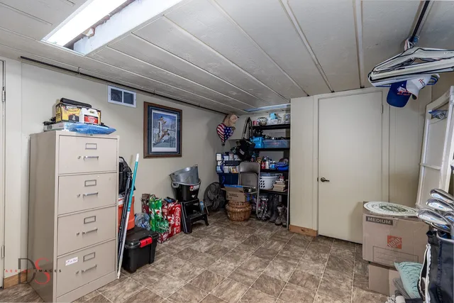 a view of storage and utility room