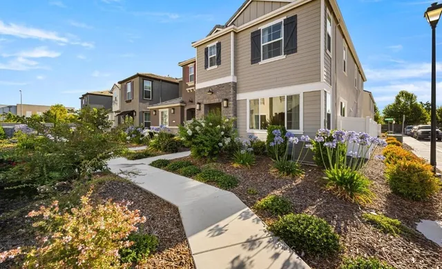 a view of a house with many windows