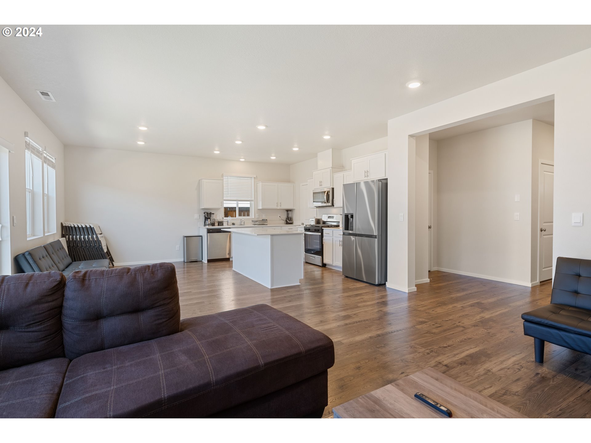 2898 V Street Springfield, OR 97477 - Photo 10 of 47 a living room with furniture and a kitchen view